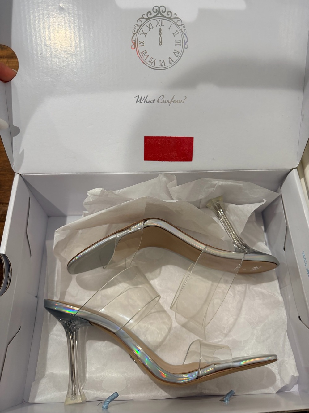 Disney x Aldo Cinderella Collection Size 7.5 Clear Heels